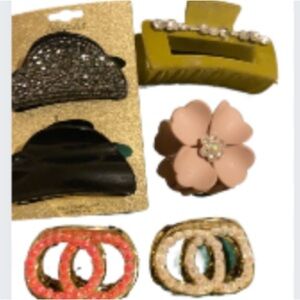 NWOT Bundle of Six Hair Bling Accessories